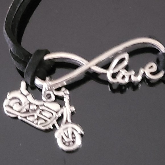 Black Motorcycle lovers bracelet-Rare unisex bracelet - Picture 3 of 3